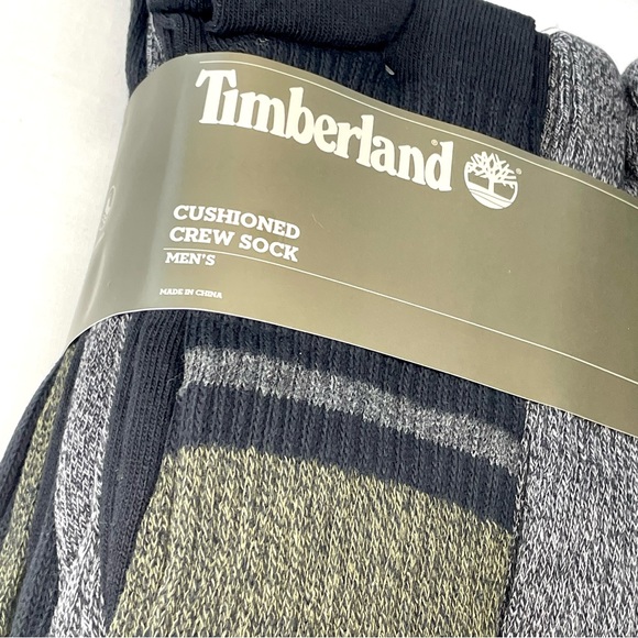 Timberland Men’s Cushioned Crew Socks Cotton Blend 10 Pairs Bundle Size 6-12 NWT - Picture 6 of 15